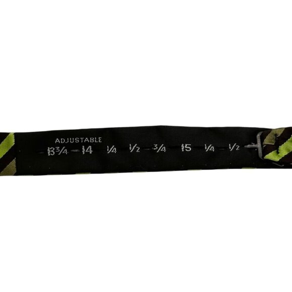 Ted Baker London Striped Adjustable Silk Bowtie - Picture 2 of 5